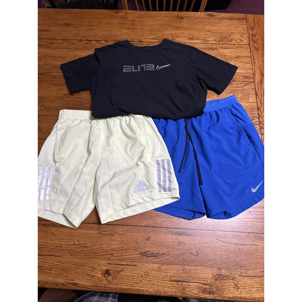 Lot 3 Men’s Small Athletic Shorts/shirt Nike & Adidas S113